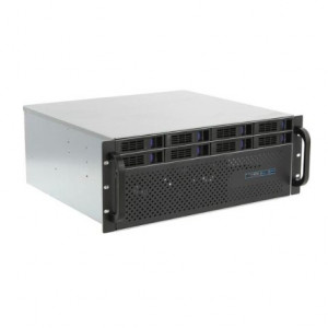 Procase ES408XS-SATA3-B-0 Корпус 4U Rack server case (8 SATA3/SAS 12Gb hotswap HDD), черный, без блока питания, глубина 400мм, MB 12"x13"