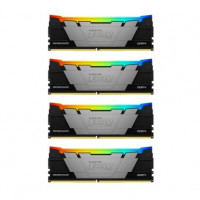 Память оперативная/ Kingston 64GB3200MT/s DDR4 CL16DIMM (Kit of4)1Gx8 FURYRenegadeRGB