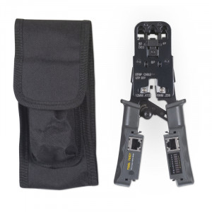 Cabeus HT-2010NT (HT-022) Инструмент обжимной 3 в 1 для RJ-45, RJ-11/12 с тестером для витой пары