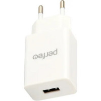 PERFEO Сетевое зарядное устройство с разъемом USB, 1А, белый (I4656)