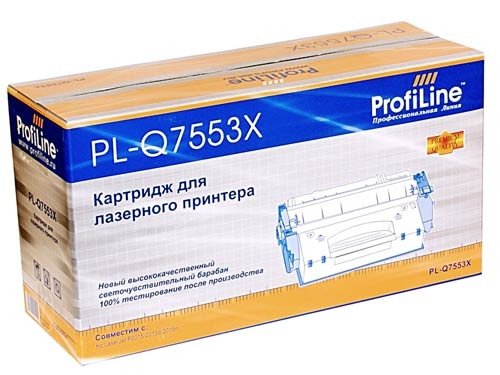 Q7553X (HP 53x) / Canon 715 Картридж ProfiLine для HP LJ P2010/P2014/P2015/2015d/2015n/M2727/M2727nf /M2727nfs/Canon LBP-3310/3370 (7 000 копий)