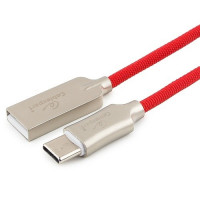 Cablexpert Кабель USB 2.0 CC-P-USBC02R-1M AM/Type-C, серия Platinum, длина 1м, красный, блистер