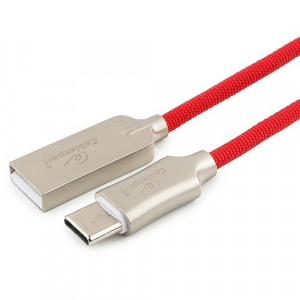 Cablexpert Кабель USB 2.0 CC-P-USBC02R-1M AM/Type-C, серия Platinum, длина 1м, красный, блистер