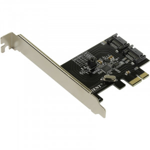 ORIENT A1061RAID, Контроллер PCI-Ex v2.0, SATA3.0 6Gb/s, 2int port, RAID 0/1/SPAN, поддержка HDD до 6TB, ASM1061R chipset, oem