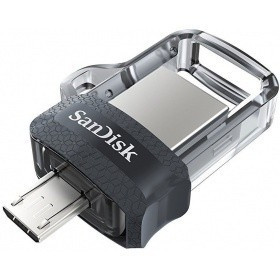 Флеш-накопитель Sandisk Флеш-накопитель SanDisk Ultra Dual Drive m3.0 256GB Grey & Silver