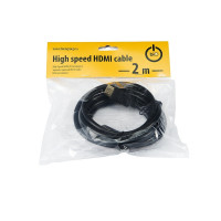 Bion Кабель HDMI , 2м, v2.0 , 19M/19M,  черный,    [Бион][BN-HDMI2MM-2M]