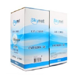 SkyNet Кабель UTP indoor 4x2x0,48, медный, FLUKE TEST, кат.5e, однож., (305м) box, серый [CSS-UTP-4-CU]