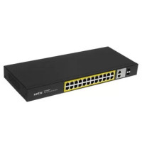 Коммутатор Netis P124GH (L2) 24x100Мбит/с 2x1Гбит/с 1xКомбо(1000BASE-T/SFP) 1SFP 24PoE 24PoE+ 360W неуправляемый Коммутатор Netis P124GH (L2) 24x100Мбит/с 2x1Гбит/с 1xКомбо(1000BASE-T/SFP) 1SFP 24PoE 24PoE+ 360W неуправляемый