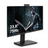 LCD ExeGate 23.8" EV2407T {IPS 1920x1080 75Hz 5ms 250cd D-Sub HDMI DisplayPort USB Speakers WebCam} [EX297246RUS]