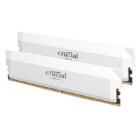 Crucial Pro Gaming by Micron DDR5-6400 64GB Kit (2x32GB) UDIMM CL40 White 1.35V CP2K32G64C40U5W