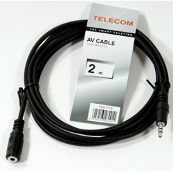 Telecom (TAV7179-2M) Удлинитель звуковой 3.5mm Jack M - 3.5mm Jack F) 2.0м