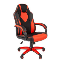 Офисное кресло Chairman   game 17 экопремиум черный/красный (7024560)