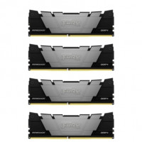 Память оперативная/ Kingston 64GB3600MT/s DDR4 CL16DIMM (Kit of4)1Gx8 FURYRenegadeBlack