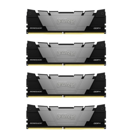 Память оперативная/ Kingston 64GB3600MT/s DDR4 CL16DIMM (Kit of4)1Gx8 FURYRenegadeBlack