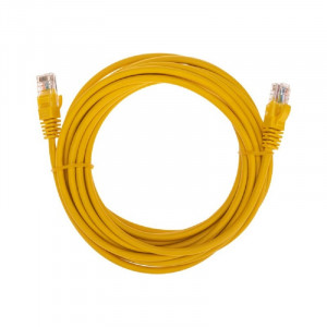 Rexant (02-0105-5) Патч-корд U/UTP, CAT 5e, RJ45-RJ45, 26AWG, LSZH, желтый, 5м