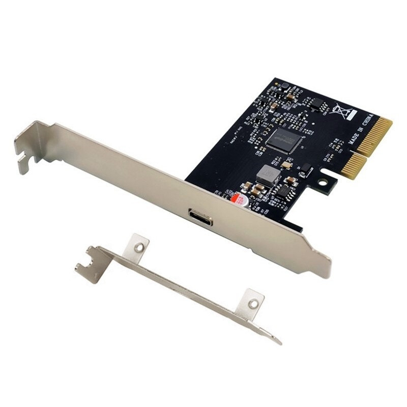 ORIENT AM-U3242PE-C, Контроллер PCI-Ex4 v3.0, USB 3.2 Gen2x2 (SuperSpeed USB 20Gbps), скорость до 20Гбит/с, 1-port Type-C, ASM3242 chipset, Self powered, в комплекте LP планка крепления (31333)
