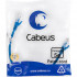 Cabeus PC-UTP-RJ45-Cat.5e-0.3m-BL Патч-корд U/UTP, категория 5е, 2xRJ45/8p8c, неэкранированный, синий, PVC, 0.3м