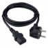 Гарнизон Кабель питания Schuko-C13, 3x0.5мм2, 6A, CCA, с заземлением, 1.8м, черный, пакет (GPC-186-0.5-1.8M)