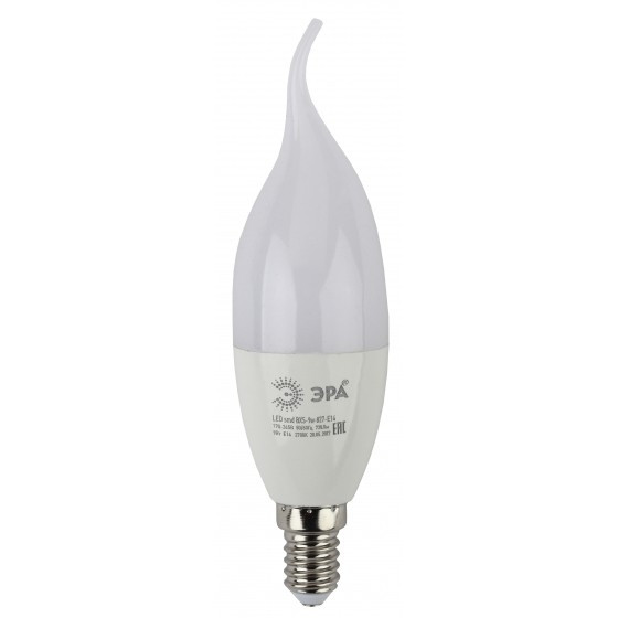 ЭРА Б0027974 Светодиодная лампа свеча на ветру LED smd BXS-9w-840-E14