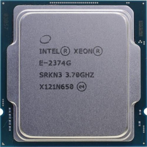 Процессор/ APU LGA1200 Intel Xeon E-2374G (Rocket Lake, 4C/8T,3.7/5GHz, 8MB, 80W, UHD Graphics P750)