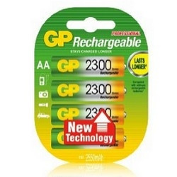 GP Rechargeable NiMH 230AAHC 2300mAh AA (4 шт. в уп-ке)
