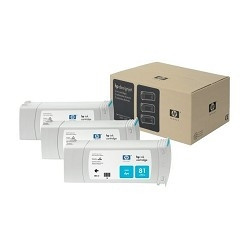 HP C5067A Картридж №81, Cyan, 3-pack {DJ 5500/5500ps/5000/5000ps(680мл)}