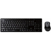 Клавиатура + мышь Oklick 290M клав:черный мышь:черный USB беспроводная Multimedia [351701]