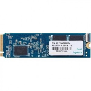 M.2 2280 1TB Apacer AS2280Q4 Client SSD AP1TBAS2280Q4-1 PCIe Gen4x4 with NVMe, 5000/4400, IOPS 750K, MTBF 1.5M, 3D TLC, 1800TBW, 1.8DWPD, Kit Heatsink and mount, NVMe 1.3, RTL (917867)