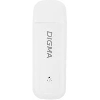 Digma Dongle WiFi DW1960WH Модем 3G/4G USB Wi-Fi Firewall +Router внешний белый