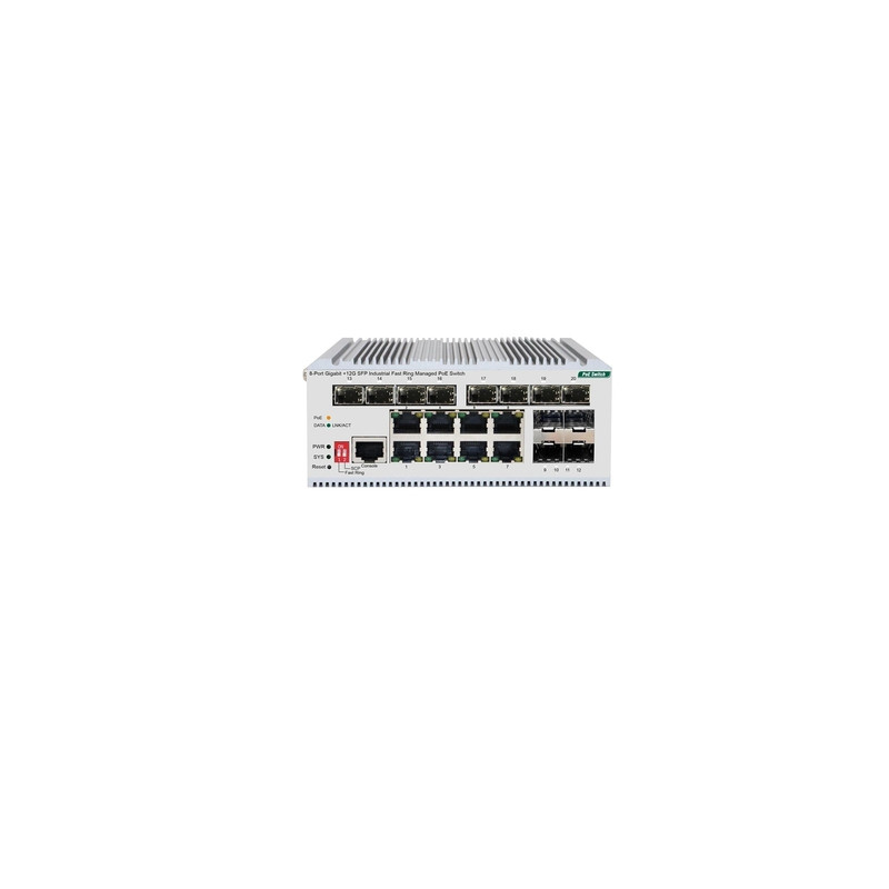 ORIGO OI3120P/185W/A1A Промышленный управляемый L2 PoE-коммутатор 8x1000Base-T PoE+, 12x1000Base-X SFP, PoE-бюджет 185 Вт