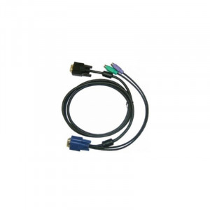 D-Link DKVM-IPCB5/10 Кабель KVM для DKVM-IP8, VGA+PS/2, 5м, 10шт в упаковке