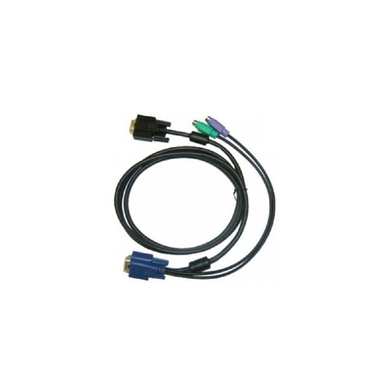 D-Link DKVM-IPCB5/10 Кабель KVM для DKVM-IP8, VGA+PS/2, 5м, 10шт в упаковке