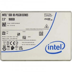Intel SSD D5-P5530 Series, 960GB, U.2(2.5" 15mm), NVMe, PCIe 4.0 x4, TLC, SSDPF2KX960HZN1 Intel SSD D5-P5530 Series, 960GB, U.2(2.5" 15mm), NVMe, PCIe 4.0 x4, TLC, SSDPF2KX960HZN1