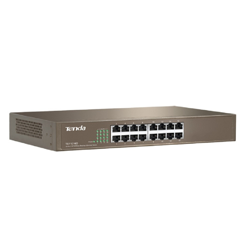 TENDA TEF1016D Коммутатор в стойку 16-Ports 10/100 Base-TX