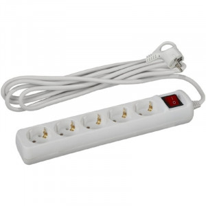 ЭРА Б0035758 Удлинитель UX-5es-5m c заземлением, 3x0,75мм2, c выкл. 5гн, 5м 