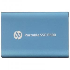 HP Portable SSD 250GB External P500 Series Blue <7PD50AA#ABB> (USB 3.2 Gen2 Type-C, up to 370/200Mbs, 100TBW,