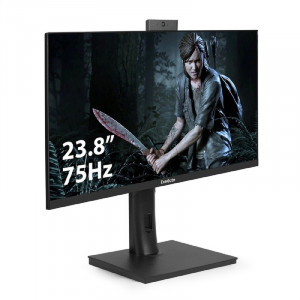 LCD ExeGate 23.8" EV2407TA {IPS 1920x1080 75Hz 5ms 250cd D-Sub HDMI DisplayPort USB Speakers WebCam} [EX297247RUS]