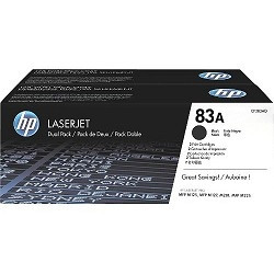 HP CF283AF Картридж 83A Black 2-pack {LaserJet Pro MFP M125nw, MFP M127fw, Black, Dual pack (2х1500стр.)}