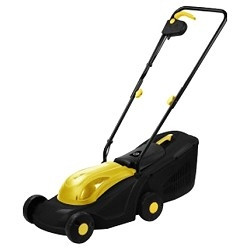 Huter ELM-1100 Газонокосилка электрическая { 220В, 1,1 кВт, высота среза 28 / 45 / 55 мм, ширина среза 380 мм, объем травосборника 28 л }