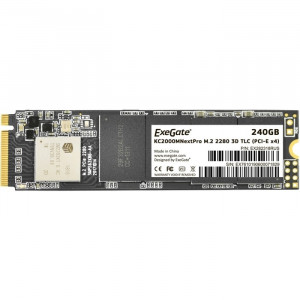 ExeGate SSD M.2 2280 240GB ExeGate NextPro KC2000TP240 (PCIe Gen3x4, NVMe, 22x80mm, 3D TLC)