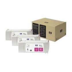 HP C5068A Картридж №81, Magenta, 3-pack {DJ 5000/5500 (680мл)}