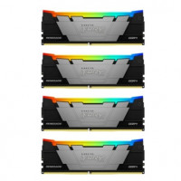 Память оперативная/ Kingston 64GB3600MT/s DDR4 CL16DIMM (Kit of4)1Gx8 FURYRenegadeRGB