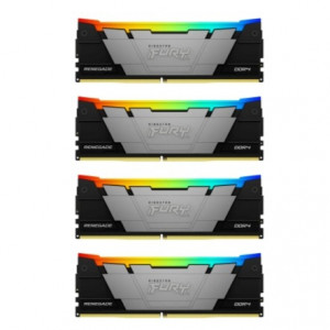 Память оперативная/ Kingston 64GB3600MT/s DDR4 CL16DIMM (Kit of4)1Gx8 FURYRenegadeRGB