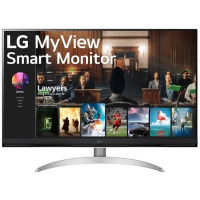 Монитор LG LCD 32SQ700S-W/ LG MyView 32SQ700S-W 31.5'' 4K UHD Smart Monitor, VA, 250cd/m2, 16:9, 5мс (GtG), 60Hz, 178/178, speakers 5Wx2, внешний БП, USB Type-C™ (PD 65 W), 2xHDMI, USB, VESA 100x100 m