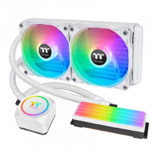 Жидкостная система охлаждения Thermaltake  CL-W330-PL12WT-A Floe RC240 CPU&Memory AIO Liquid Cooler Snow Edition/All-in-one liquid cooling system/120 ARGB Fan*2/memory not include 