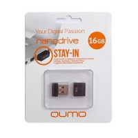 USB 2.0 QUMO 16GB NANO [QM16GUD-NANO-B] Black