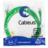 Cabeus PC-UTP-RJ45-Cat.5e-3m-GN-LSZH Патч-корд U/UTP, категория 5е, 2xRJ45/8p8c, неэкранированный, зеленый, LSZH, 3м