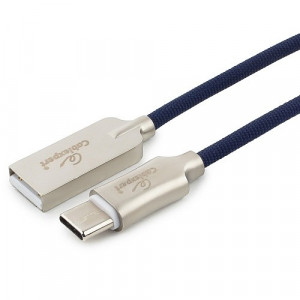 Cablexpert Кабель USB 2.0 CC-P-USBC02Bl-1M AM/Type-C, серия Platinum, длина 1м, синий, блистер