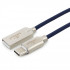 Cablexpert Кабель USB 2.0 CC-P-USBC02Bl-1M AM/Type-C, серия Platinum, длина 1м, синий, блистер