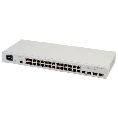 ELTEX MES2428 Ethernet-коммутатор 24 порта 10/100/1000 Base-T, 4 комбо-порта 10/100/1000 Base-T/100/1000 Base-X (SFP) 220V AC